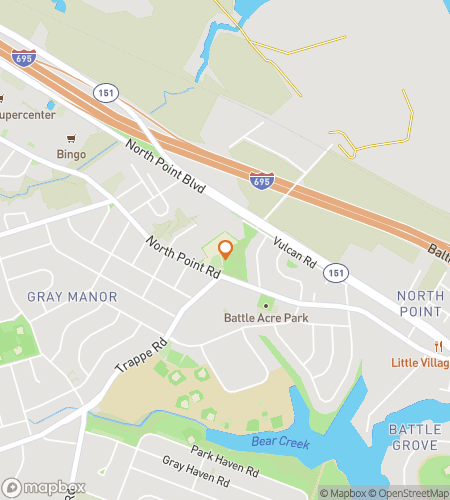 Map of scavenger hunt walking tour for Dundalk Dazzling Dash