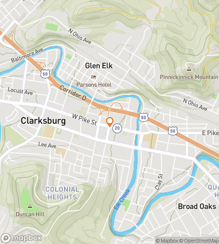 Χάρτης περιήγησης με κυνήγι θησαυρού για το Clarksburg Capers & Collectibles Hunt