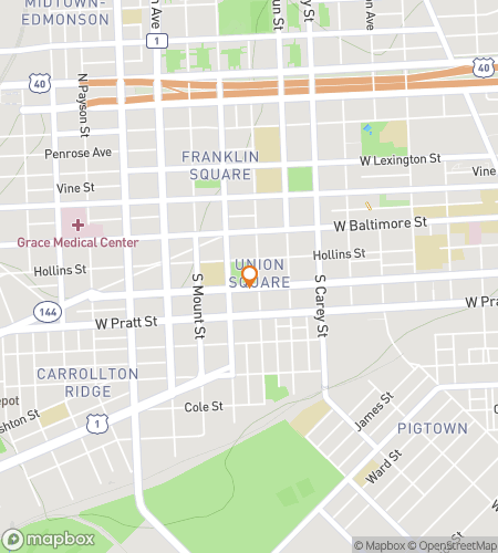 Carte de la visite &agrave; pied de la chasse au tr&eacute;sor pour Sur la bonne voie &colon; Une chasse &agrave; Baltimore