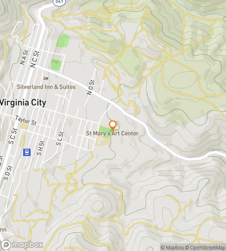 Карта пешеходного квеста "Страшные истории в салунах: Квест по Вирджиния-Сити"