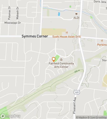 Map of scavenger hunt walking tour for Fantastic Fairfield Scavenger Hunt