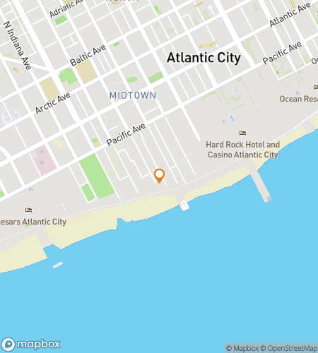 Map of scavenger hunt walking tour for All Bets Are Off: Atlantic City Bar Crawl