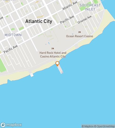 Map of scavenger hunt walking tour for Roll The Dice In America's Playground