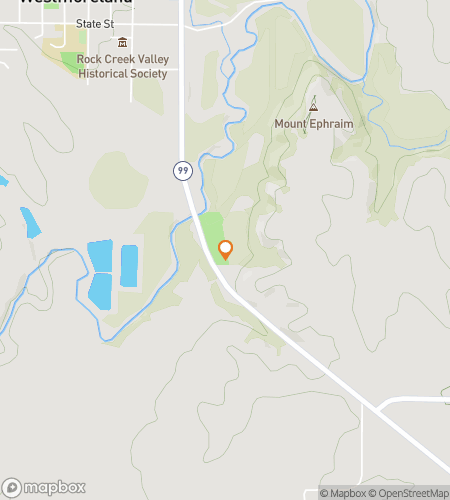 Map of scavenger hunt walking tour for Wheatland Whimsy Hunt