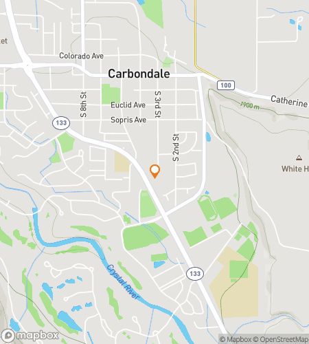 Χάρτης περιήγησης με τα πόδια για το κυνήγι θησαυρού Spectacle & Spuds of Carbondale Hunt