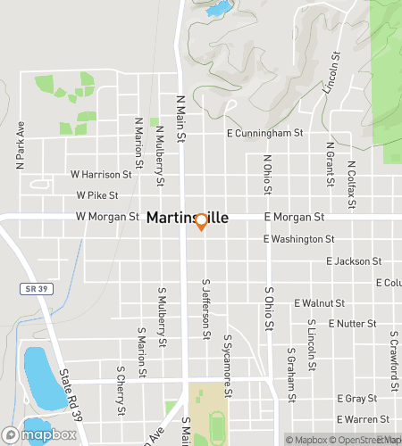 Térkép a Martinsville Csodás Rejtélyvadászat kincsvadászat sétájához