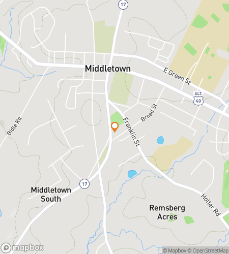 Hartă tur de mers pe jos cu vânătoare de comori pentru vânătoarea de comori Middletown Marvels & Mysteries