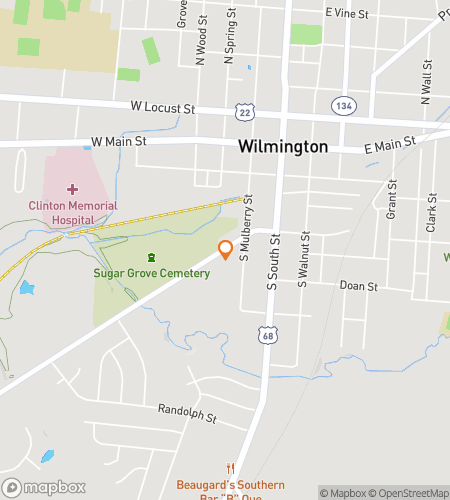 Karte der Schnitzeljagd-Walking-Tour f&uuml;r Wilmington Wander-Quest&colon; The Brick & Mortar Mystery Tour