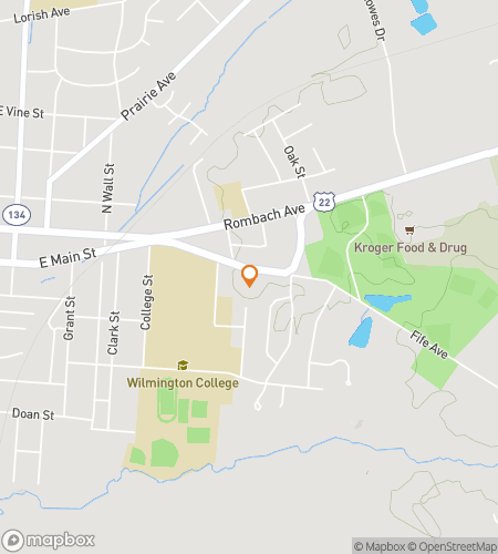 Map of scavenger hunt walking tour for Will-Minds at Work&colon; The Scholarly Wilmington College Hunt