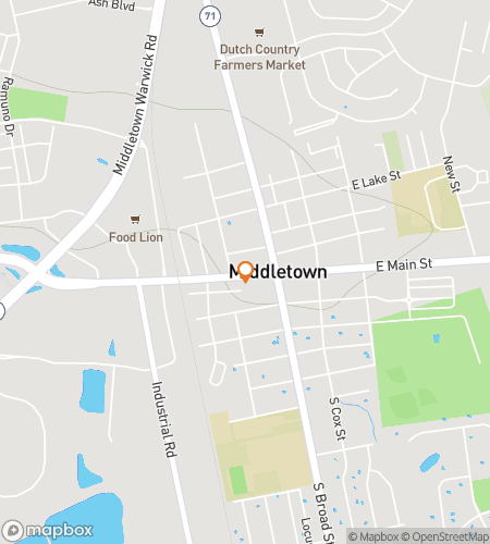 Map of scavenger hunt walking tour for Middletown‘s Dazzling Downtown Dash