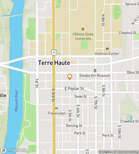 Map of scavenger hunt walking tour for Haute on the Trail: A Terre-ific Adventure