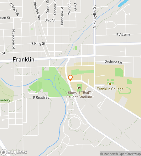 Térkép a kincskereső sétaútvonalhoz a Grizzly Hunt-hoz: Fedezd fel a Franklin College-t