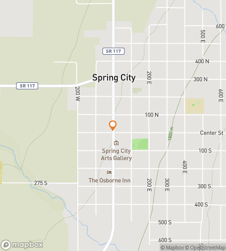 Kävelykierroksen scavenger hunt -kartta Spring City Shenanigans Scavenger Huntille