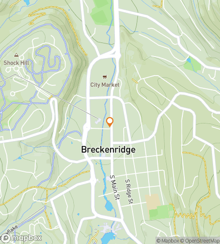 Map of scavenger hunt walking tour for Breckenridge Colorado Bar Hunt