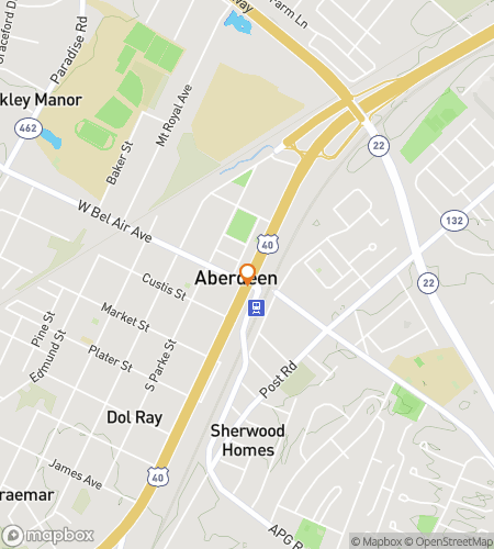 Map of scavenger hunt walking tour for Aberdeen Treasured Tales