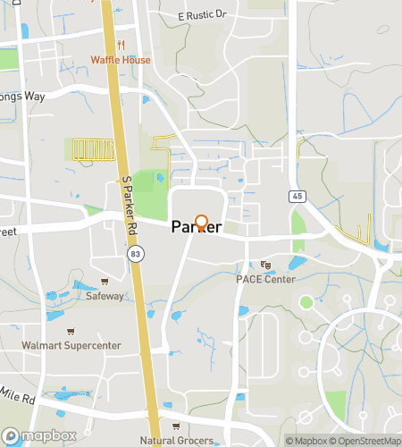 Map of scavenger hunt walking tour for Park It Right Here! The High-Plains Parker Hunt