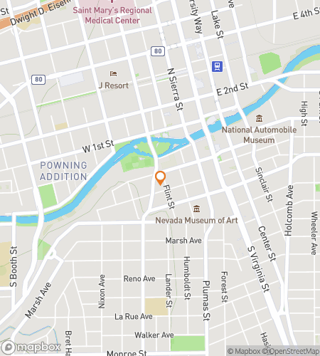 Map of scavenger hunt walking tour for The Haunting of the Biggest Little City