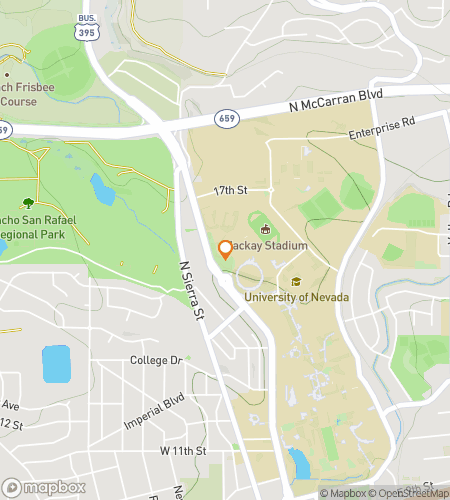 Карта пешеходной экскурсии-квеста для Университета Невады