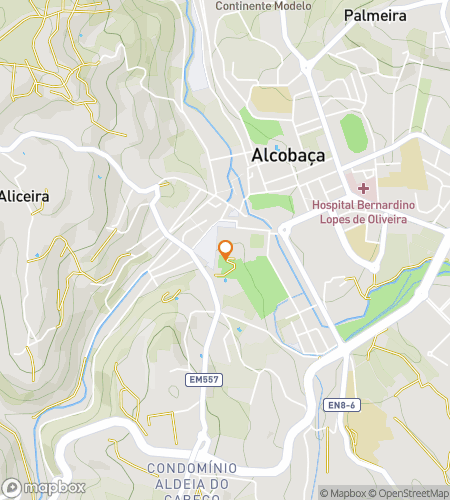 Map of scavenger hunt walking tour for Alcoba&ccedil;a Echoes of Faith & Stone Hunt