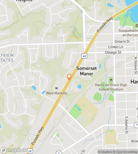 Map of scavenger hunt walking tour for Havre de Grace Ghost Hunt