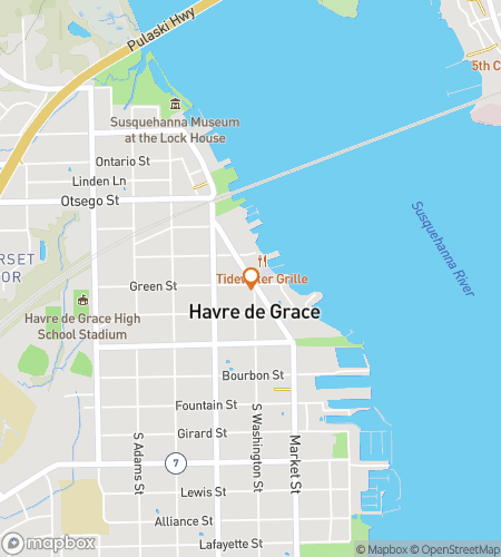 מפת סיור רגלי לחיפוש מטמון עבור חיפוש ברים בהבר דה גרייס&comma; מרילנד