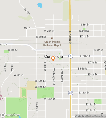 Map of scavenger hunt walking tour for Concordias Downtown Delight