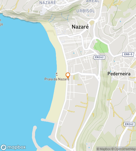 Map of scavenger hunt walking tour for Waves&comma; Wonders & Wayfinders&colon; A Nazar&eacute; Scavenger Hunt