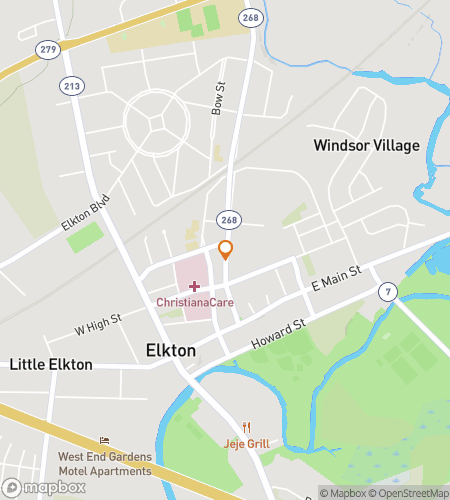 Map of scavenger hunt walking tour for Elkton Expeditions & Excitement