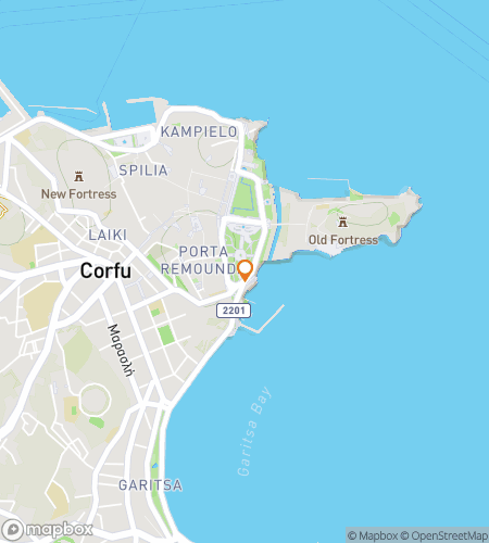 แผนที่ทัวร์เดินล่าสมบัติสำหรับ Kerkira: The Siren’s Secret