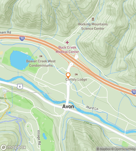 Map of scavenger hunt walking tour for Adventures in Avon