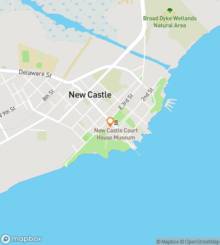 Map of scavenger hunt walking tour for New Castles Adventure Amble