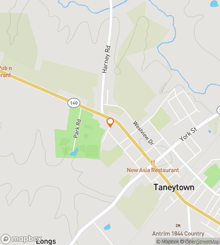 टेनीटाउन ट्रेजर ट्रोव ट्रेल के लिए स्कैवेंजर हंट वॉकिंग टूर का नक्शा