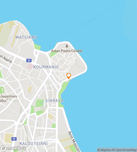 Map of scavenger hunt walking tour for Ali Pasha’s Shadow: Tales of Ioannina