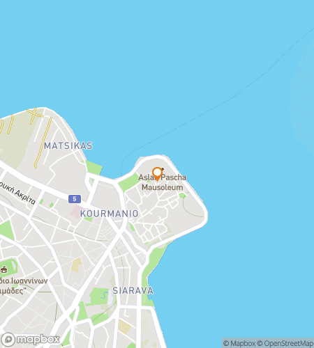 Map of scavenger hunt walking tour for Ali Pasha’s Shadow: Tales of Ioannina