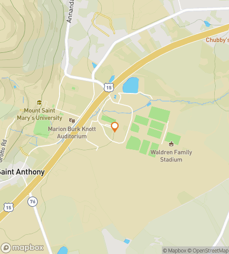 Map of scavenger hunt walking tour for Emmitsburg Extravaganza Adventure