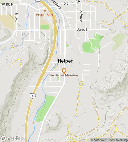 Map of scavenger hunt walking tour for Helper‘s Hysterical Hunt