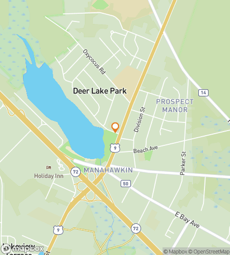 Carte de la visite &agrave; pied du jeu de piste pour Manahawkin Rails&comma; Roots & River-Rush Run