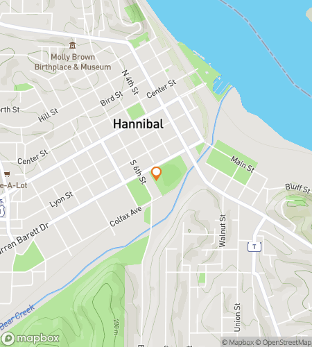 Χάρτης περιήγησης με παιχνίδι κρυμμένου θησαυρού για το Huckleberry Hunt του Hannibal