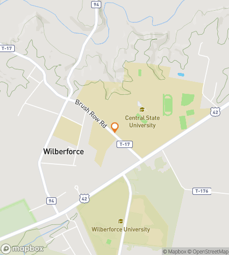 Map of scavenger hunt walking tour for Wilberforce Wacky Urban Adventure