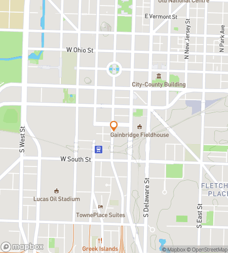 Map of scavenger hunt walking tour for Investigate Indianapolis Bar Crawl