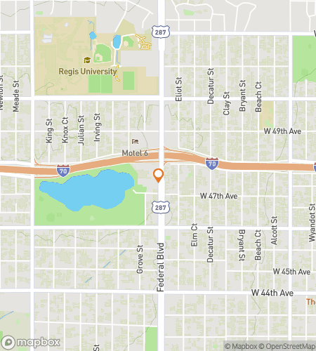 Map of scavenger hunt walking tour for The Ranger Round-Up: Regis U Hunt