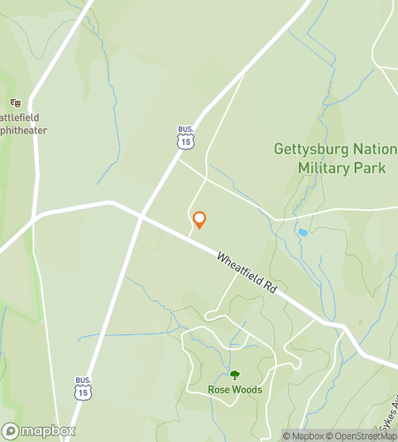 Kävelykierroksen aarteenetsintäkartta Gettysburg National Military Park Scavenger Hunt (Battle of Gettysbug) -peliin