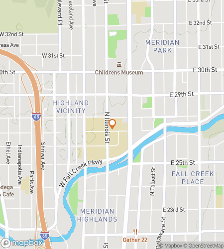 Map of scavenger hunt walking tour for Ivy Tech Community College - Central Indiana Hunt