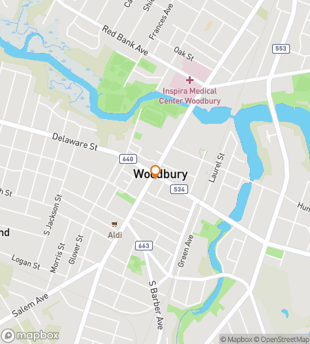 वुडबरी स्कैवेंजर हंट के लिए स्कैवेंजर हंट वॉकिंग टूर का नक्शा