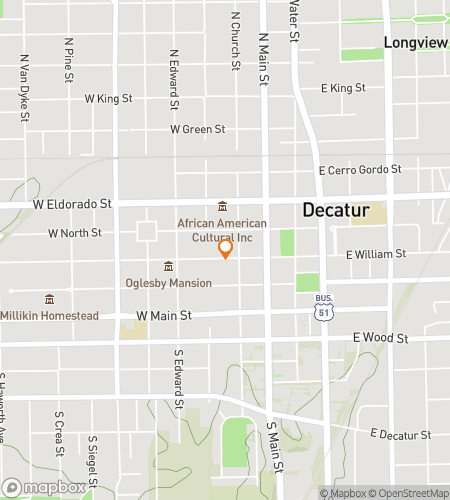 Map of scavenger hunt walking tour for Delightful Decatur