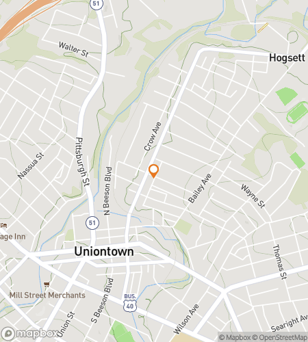 แผนที่ทัวร์เดินล่าสมบัติสำหรับ United We Roam&colon; Uniontown