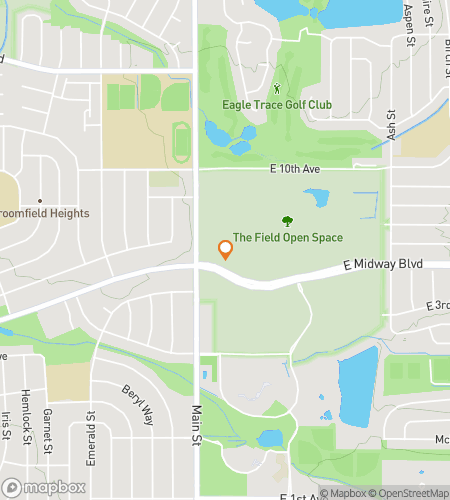 Map of scavenger hunt walking tour for Broomfield Scavenger Hunt