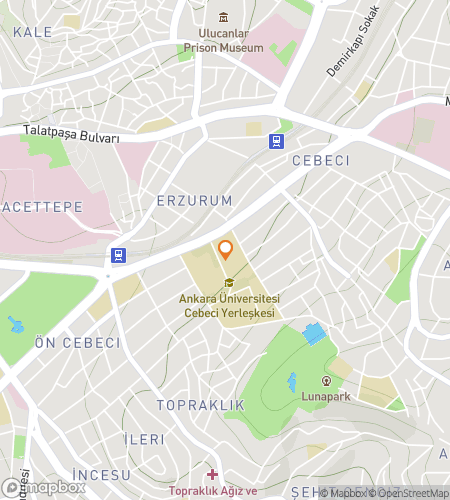 מפת סיור הליכה בחיפוש מטמון עבור חיפוש אוניברסיטת אנקרה