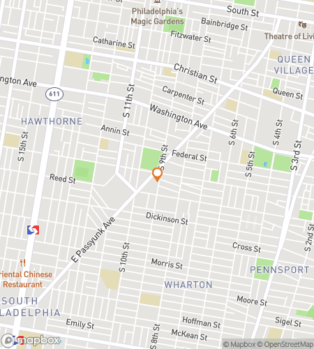 K&auml;velykierroksen kartta Go the Distance&colon; The Rocky Philly Hunt -scavenger huntia varten