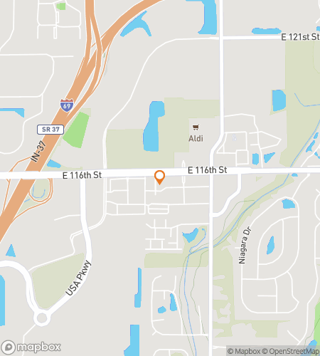 Map of scavenger hunt walking tour for Tour of the Tastes of Fishers District